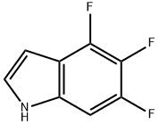 1H-Indole, 4,5,6-trifluoro- Struktur