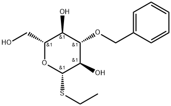 Ethyl 3-O-benzyl-1-thio-β-D-glucopyranoside Struktur