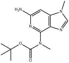 Carbamic acid, N-(6-amino-1-methyl-1H-imidazo[4,5-c]pyridin-4-yl)-N-methyl-, 1,1-dimethylethyl ester Struktur