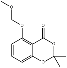 4H-1,3-Benzodioxin-4-one, 5-(methoxymethoxy)-2,2-dimethyl- Struktur