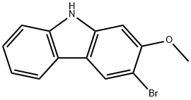 9H-Carbazole, 3-bromo-2-methoxy- Struktur