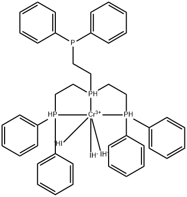 Chromium triiodo[tris[2-(diphenylphosphino)ethyl]phosphine]- Struktur