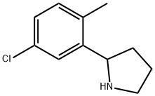 2-(5-chloro-2-methylphenyl)pyrrolidine Struktur