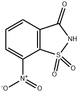 1,2-Benzisothiazol-3(2H)-one, 7-nitro-, 1,1-dioxide Struktur