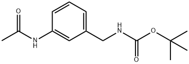 tert-Butyl N-[(3-acetamidophenyl)methyl]carbamate Struktur