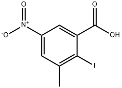 Benzoic acid, 2-iodo-3-methyl-5-nitro- Struktur