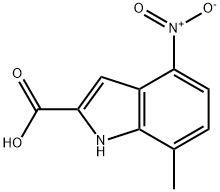 1H-Indole-2-carboxylic acid, 7-methyl-4-nitro-