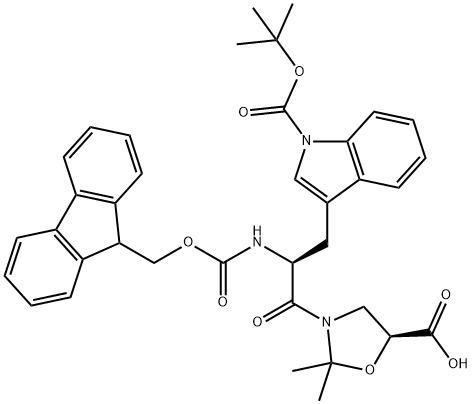 FMOC-TRP(BOC)-SER(PSIME,MEPRO)-OH Struktur