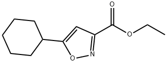 3-Isoxazolecarboxylic acid, 5-cyclohexyl-, ethyl ester Struktur