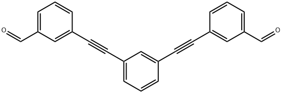 1,3-bis(3-formylphenylethynyl)benzene Struktur