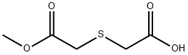 2-[(2-methoxy-2-oxoethyl)sulfanyl]acetic acid Struktur