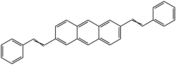 2,6-bis(2-phenylethenyl)-anthracene Struktur