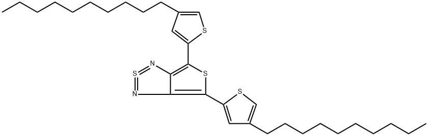 IN1538,  4,6-Bis(4-decylthiophen-2-yl)-thieno[3,4-c][1,2,5]thiadiazole(s) Struktur