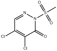 3 4,5-dichloro-2-(methylsulfonyl)- (2H)-Pyridazinone Struktur