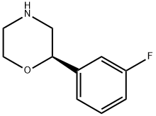 Morpholine, 2-(3-fluorophenyl)-, (2R)- Struktur