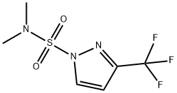 1H-Pyrazole-1-sulfonamide, N,N-dimethyl-3-(trifluoromethyl)- Struktur