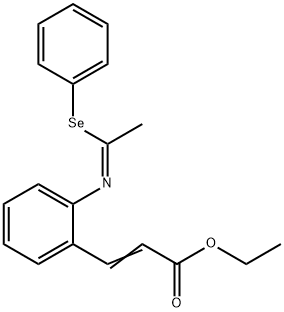 2-Propenoic acid, 3-[2-[(Z)-(1-(phenylseleno)ethylidene)amino]phenyl]-, ethyl ester