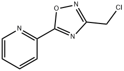 Pyridine, 2-[3-(chloromethyl)-1,2,4-oxadiazol-5-yl]- Struktur