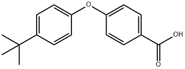 Benzoic acid, 4-[4-(1,1-dimethylethyl)phenoxy]- Struktur