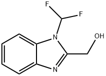 1H-Benzimidazole-2-methanol, 1-(difluoromethyl)- Struktur