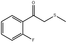 Ethanone, 1-(2-fluorophenyl)-2-(methylthio)- Struktur