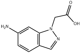 1H-Indazole-1-acetic acid, 6-amino- Struktur