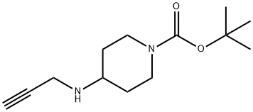 tert-Butyl 4-(prop-2-yn-1-ylamino)piperidine-1-carboxylate Struktur