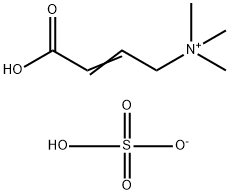 2-Propen-1-aminium, 3-carboxy-N,N,N-trimethyl-, sulfate (1:1) Struktur