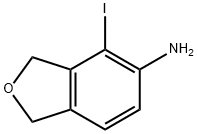 4-Iodo-1,3-dihydroisobenzofuran-5-amine Struktur