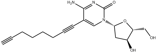 5-(1,7-Octadiyn-1-yl)-2'-deoxycytidine Struktur