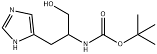 Carbamic acid, N-[2-hydroxy-1-(1H-imidazol-5-ylmethyl)ethyl]-, 1,1-dimethylethyl ester Struktur