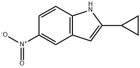 2-cyclopropyl-5-nitro-1H-indole Struktur