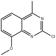 Quinazoline, 2-chloro-8-methoxy-4-methyl- Struktur