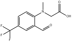 Glycine, N-[2-formyl-4-(trifluoromethyl)phenyl]-N-methyl- Struktur