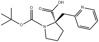 (Tert-Butoxy)Carbonyl (R)-Alpha-(2-Pyridinylmethyl)-Pro Struktur