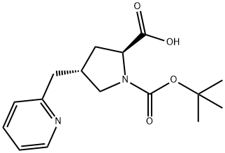 (Tert-Butoxy)Carbonyl (S)-γ-(2-pyridinyl-methyl)-L-Pro Struktur