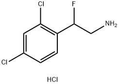 2-(2,4-DICHLOROPHENYL)-2-FLUOROETHAN-1-AMINE HCl Struktur