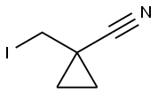 Cyclopropanecarbonitrile, 1-(iodomethyl)- Struktur