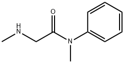 N-METHYL-2-METHYLAMINO-N-PHENYL-ACETAMIDE X HCL Struktur