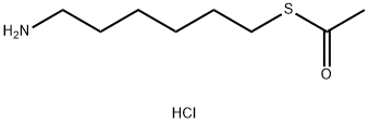 1-[(6-aminohexyl)sulfanyl]ethan-1-one hydrochloride Struktur