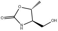 2-Oxazolidinone, 4-(hydroxymethyl)-5-methyl-, trans- (9CI) Struktur