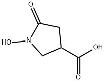 3-Pyrrolidinecarboxylic acid, 1-hydroxy-5-oxo- Struktur