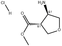 trans-4-Amino-tetrahydro-furan-3-carboxylic acid methyl ester hydrochloride Struktur