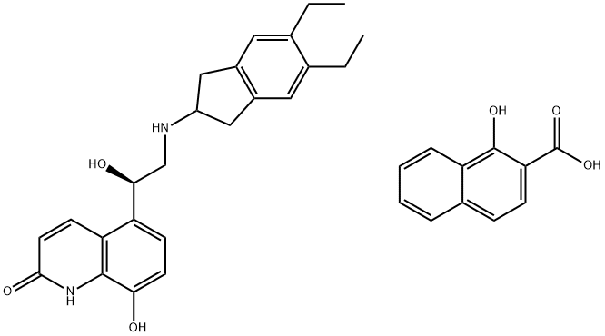 Indacaterol xinafoate Struktur