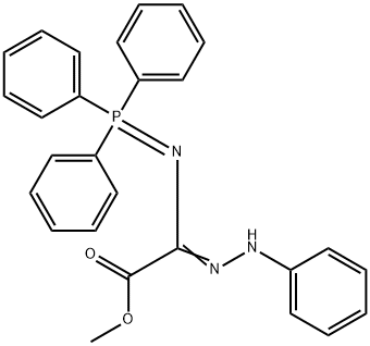 Acetic acid, 2-(2-phenylhydrazinylidene)-2-[(triphenylphosphoranylidene)amino]-, methyl ester