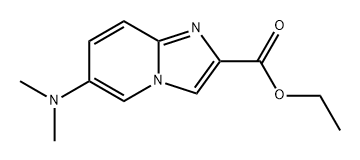 Imidazo[1,2-a]pyridine-2-carboxylic acid, 6-(dimethylamino)-, ethyl ester Struktur