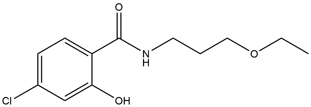 4-Chloro-N-(3-ethoxypropyl)-2-hydroxybenzamide Struktur