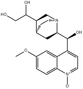 10,11-dihydroxydihydroquinidine N-oxide Struktur