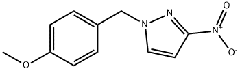 1H-Pyrazole, 1-[(4-methoxyphenyl)methyl]-3-nitro- Struktur