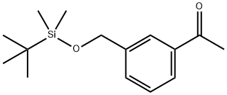 Ethanone, 1-[3-[[[(1,1-dimethylethyl)dimethylsilyl]oxy]methyl]phenyl]- Struktur